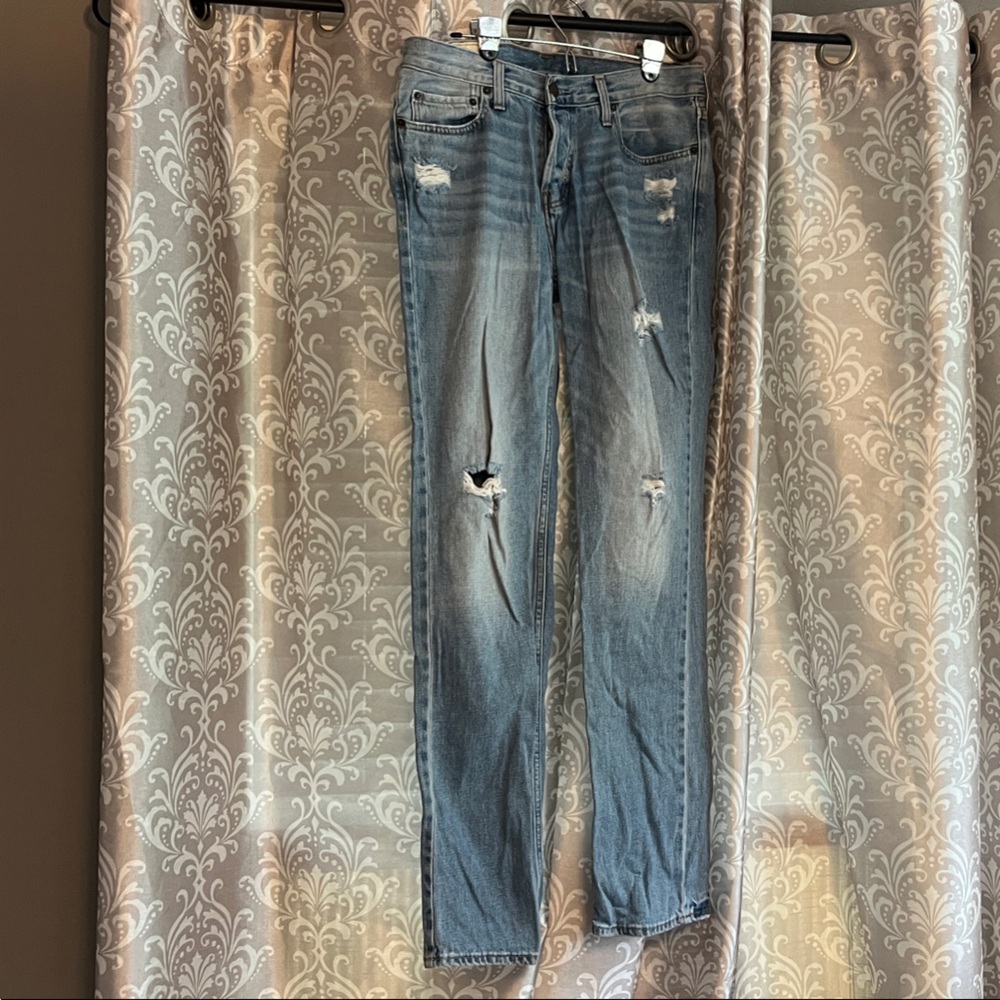 Hollister Distressed Blue Jeans
